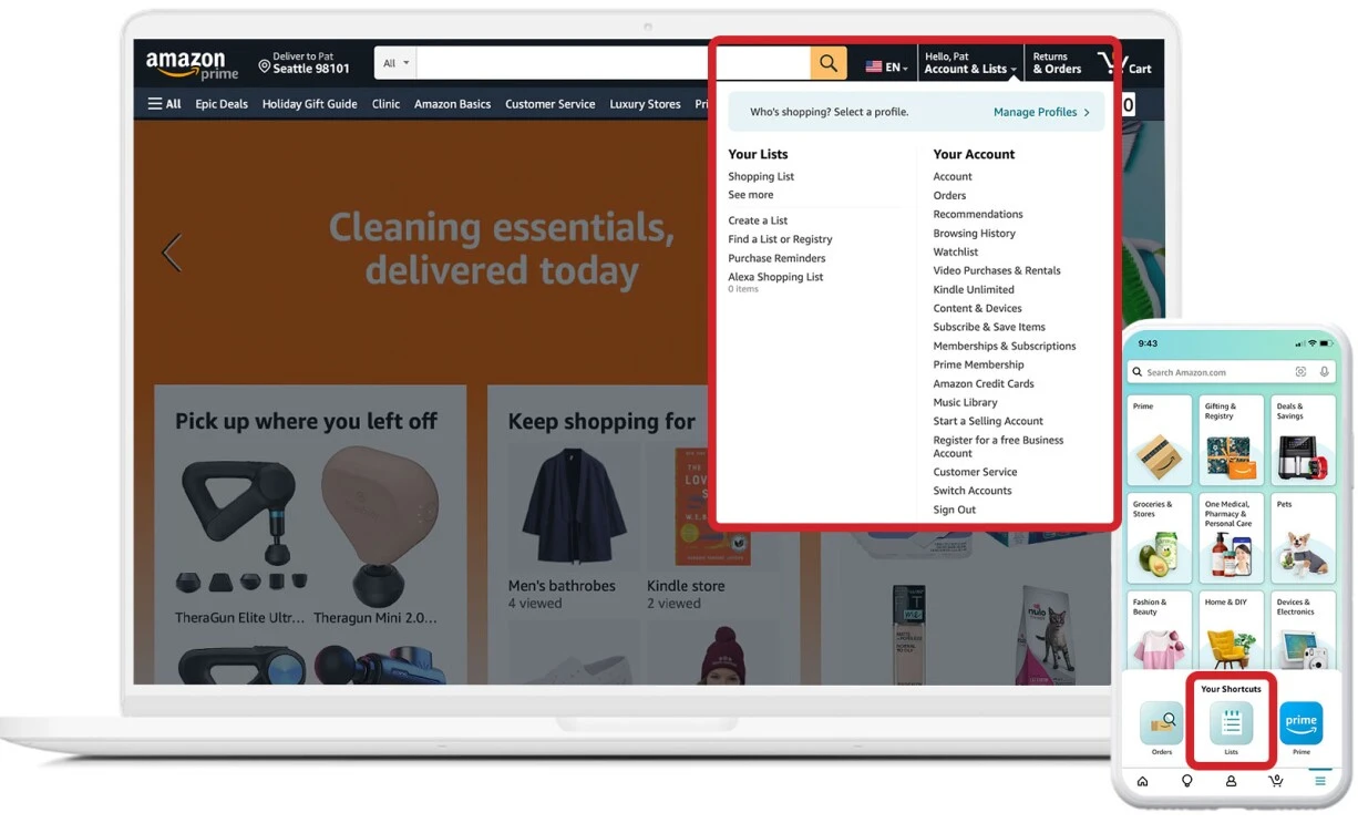 how to create your amazon wish list